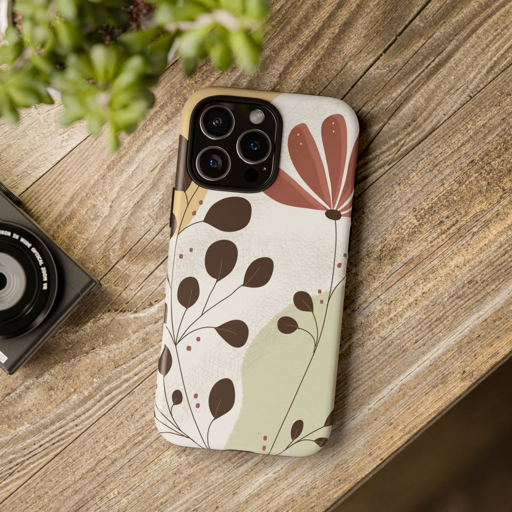 Floral Phone Case - Stylish Tough Cases for Women, Trendy Phone Cover, Gift for Her, Birthday Present, Everyday Use