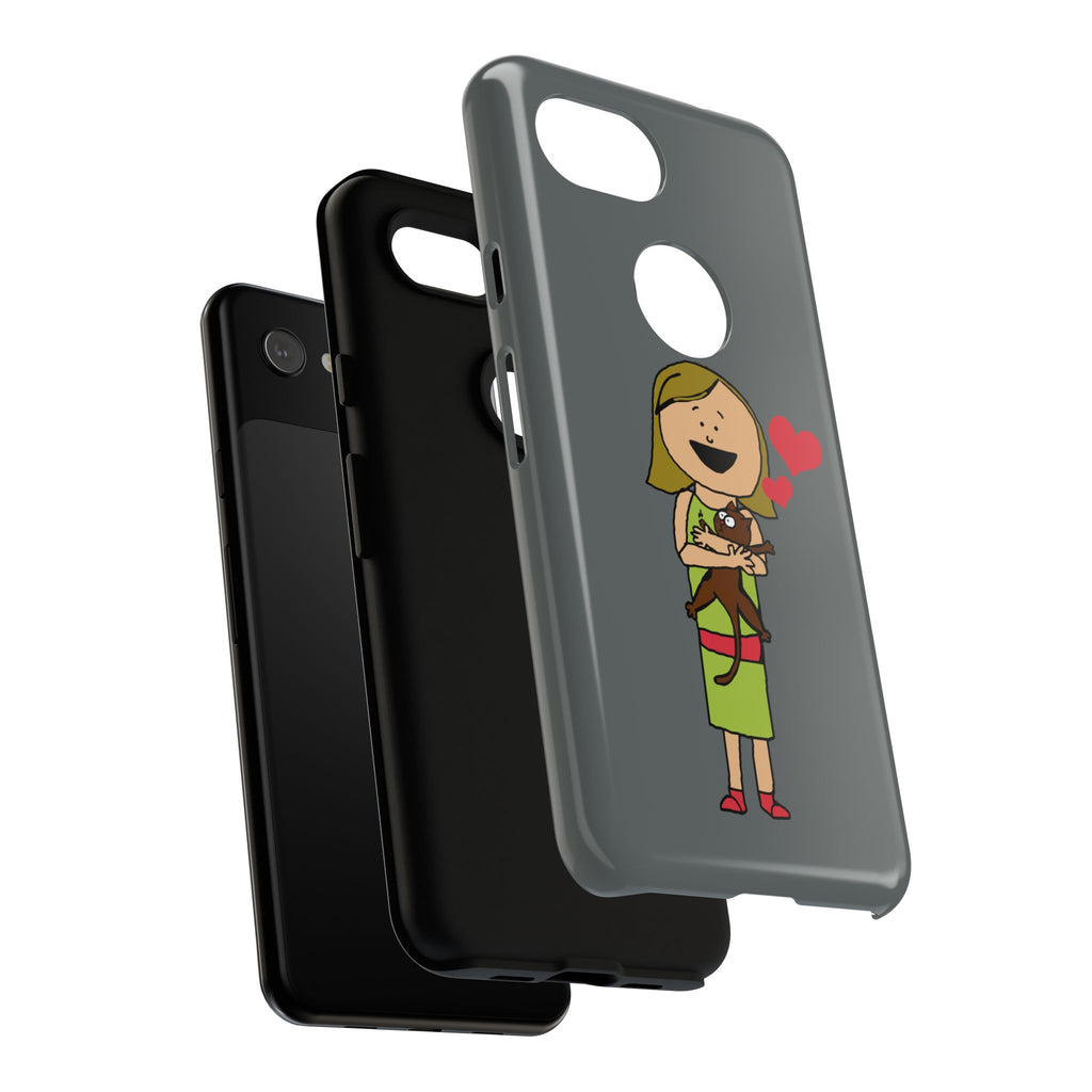 Pet Lover's Phone Case, Cute Animal Phone Cover, Gift for Dog Lovers, Cartoon Design, Fun Smartphone Accessory