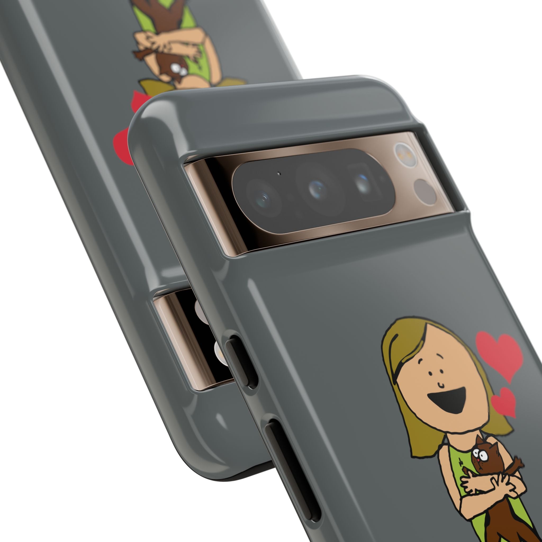 Pet Lover's Phone Case, Cute Animal Phone Cover, Gift for Dog Lovers, Cartoon Design, Fun Smartphone Accessory