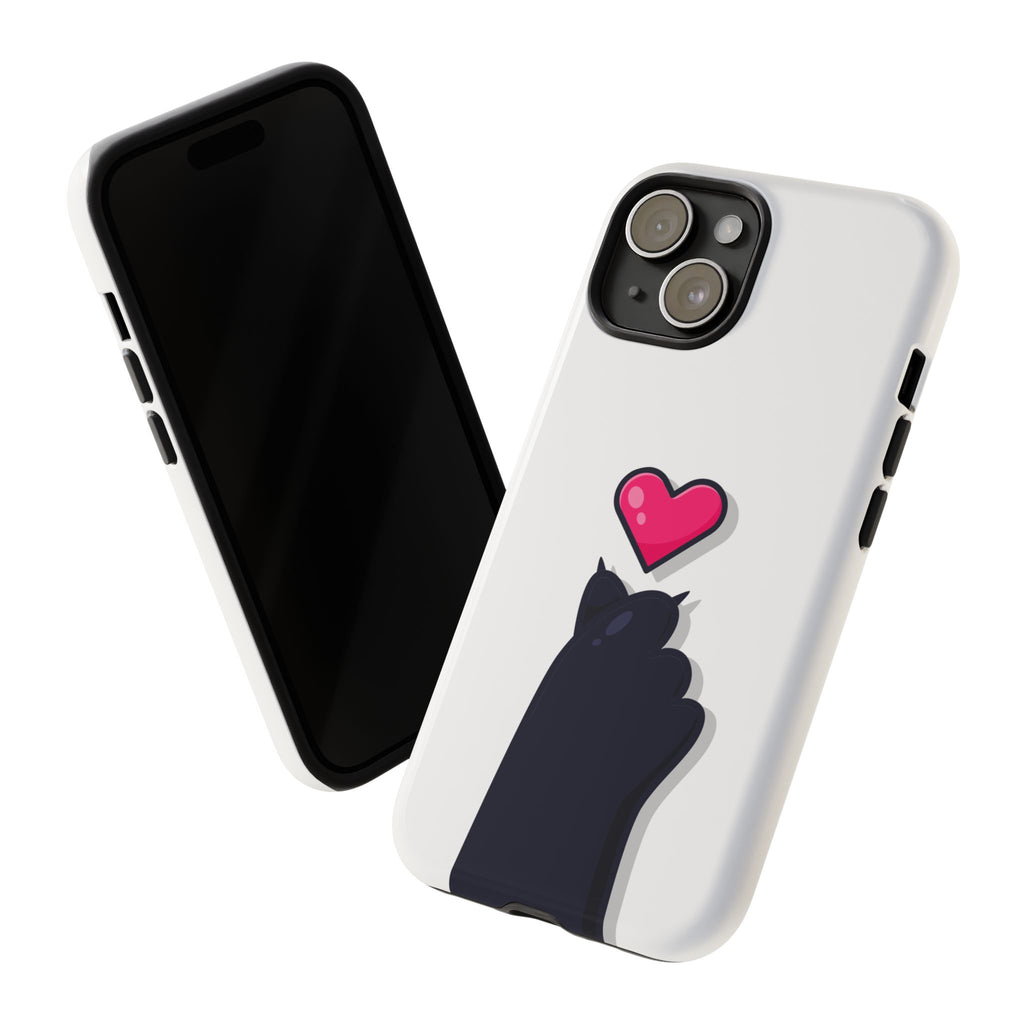 Cute Cat Love Phone Case, Tough Cell Phone Cover, Animal Lover Gifts, Pet Parent Accessories, Valentine's Day Essentials