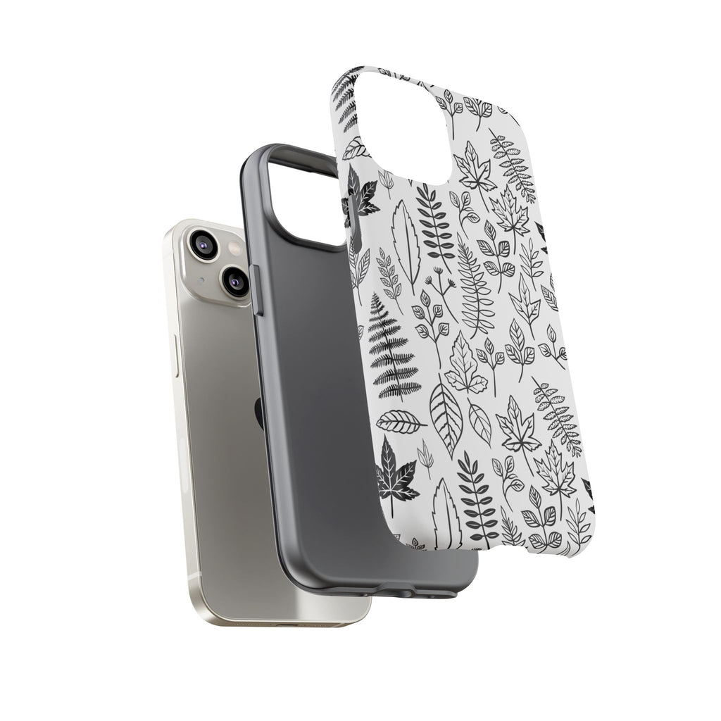 Stylish Phone Case for Nature Lovers, Botanical Design, Gift for Her, Fall Accessories, Customizable Tech Gear