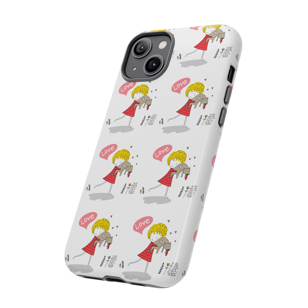 Love-Themed Phone Case | Cute Pet Lover Accessory, Perfect Gift for Birthdays, Anniversaries, Animal Lovers, Valentine's Day