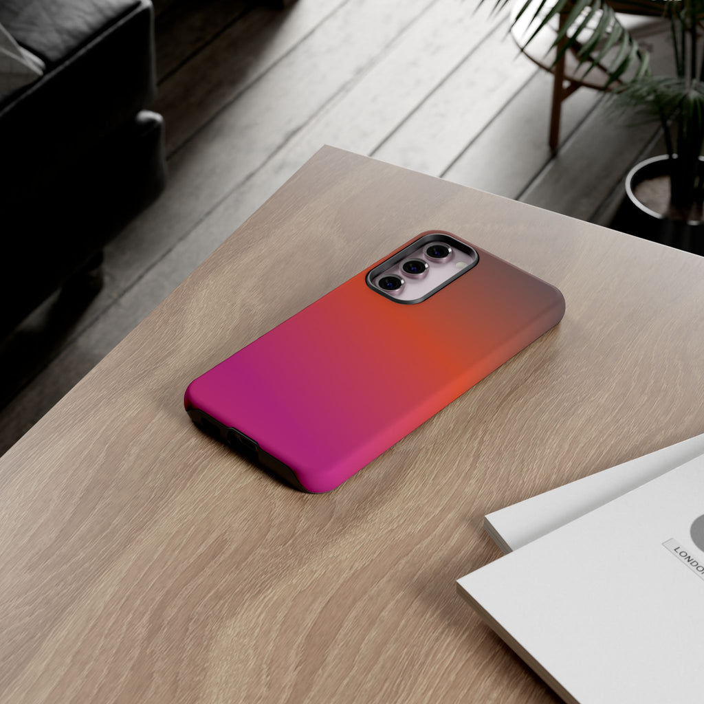 Gradient Phone Case, Custom Tough Case, Durable Phone Accessory, Vibrant Design, Gift for Tech Lovers, Birthday and Holiday Present