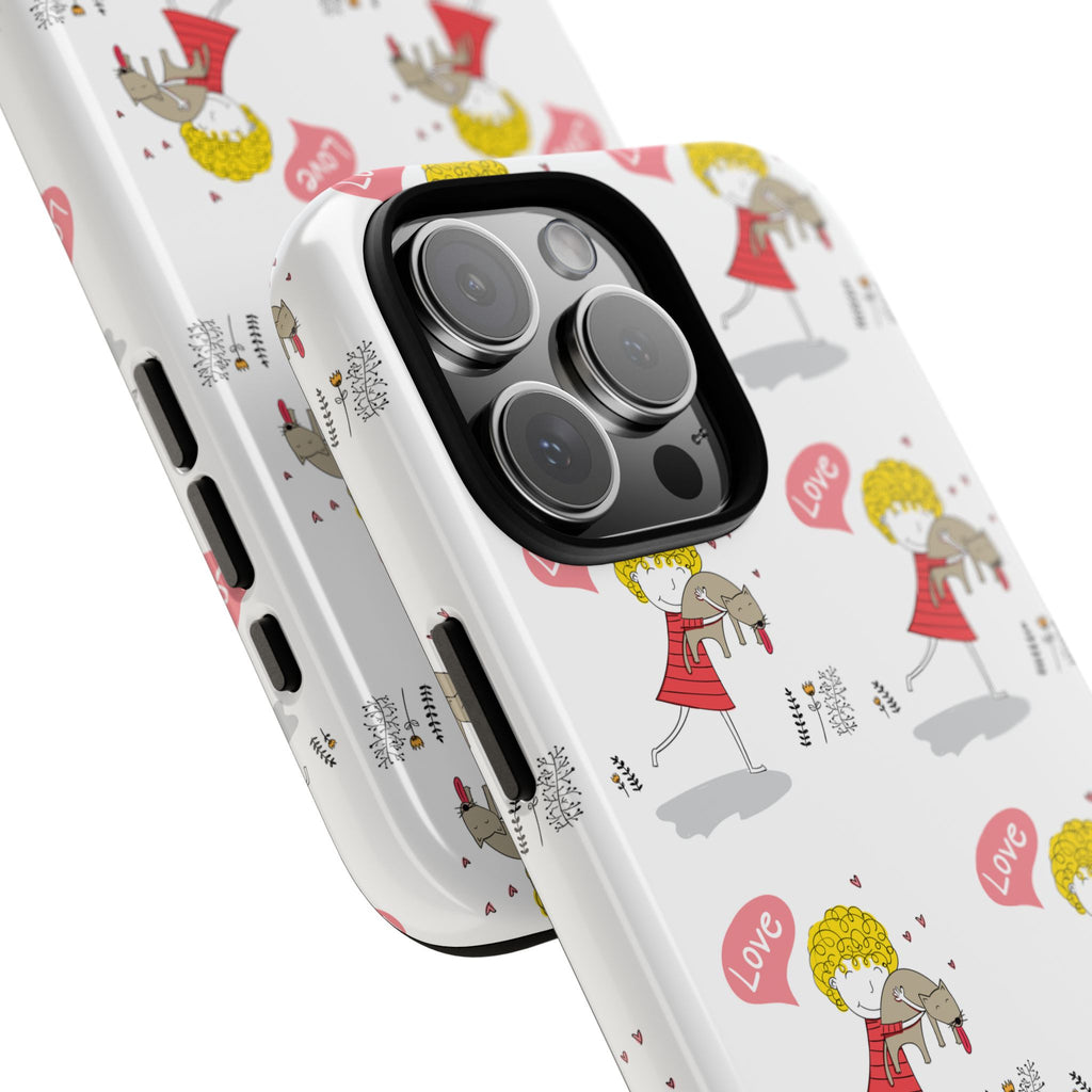 Love-Themed Phone Case | Cute Pet Lover Accessory, Perfect Gift for Birthdays, Anniversaries, Animal Lovers, Valentine's Day