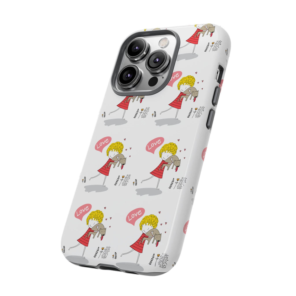 Love-Themed Phone Case | Cute Pet Lover Accessory, Perfect Gift for Birthdays, Anniversaries, Animal Lovers, Valentine's Day
