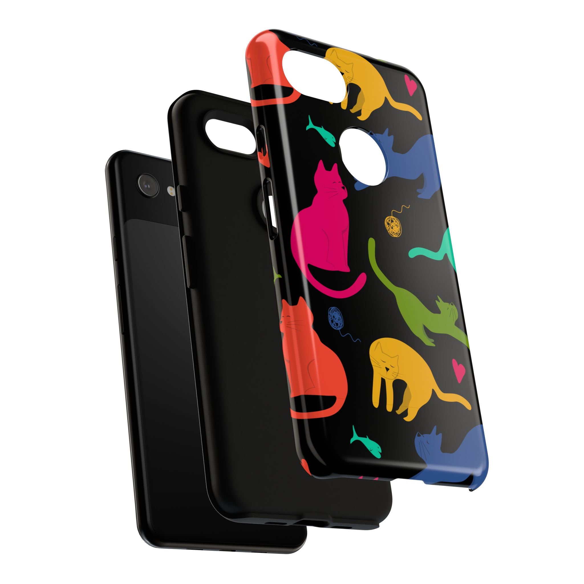 Colorful Cat Phone Case - Fun Pet Lover Accessory, Paw-some Gift for Cat Owners, Colorful Protective Cover, Cute Animal Phone [...]