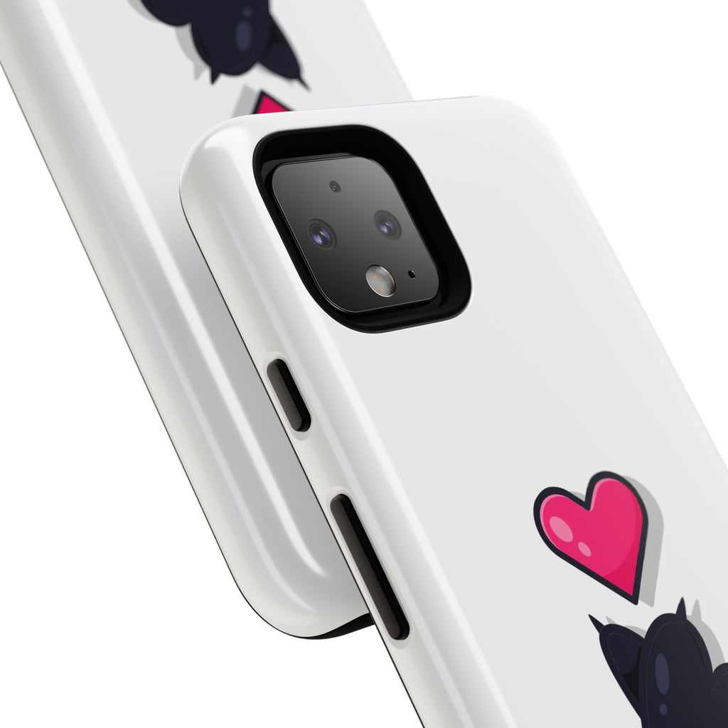 Cute Cat Love Phone Case, Tough Cell Phone Cover, Animal Lover Gifts, Pet Parent Accessories, Valentine's Day Essentials