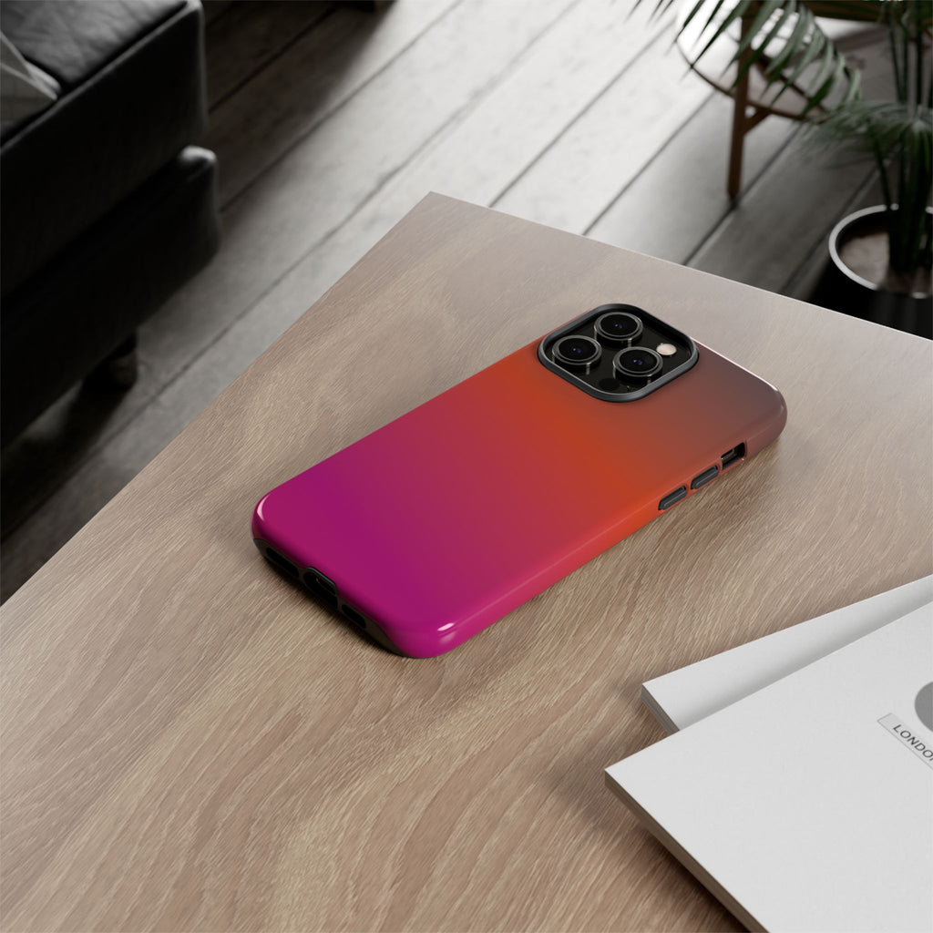 Gradient Phone Case, Custom Tough Case, Durable Phone Accessory, Vibrant Design, Gift for Tech Lovers, Birthday and Holiday Present