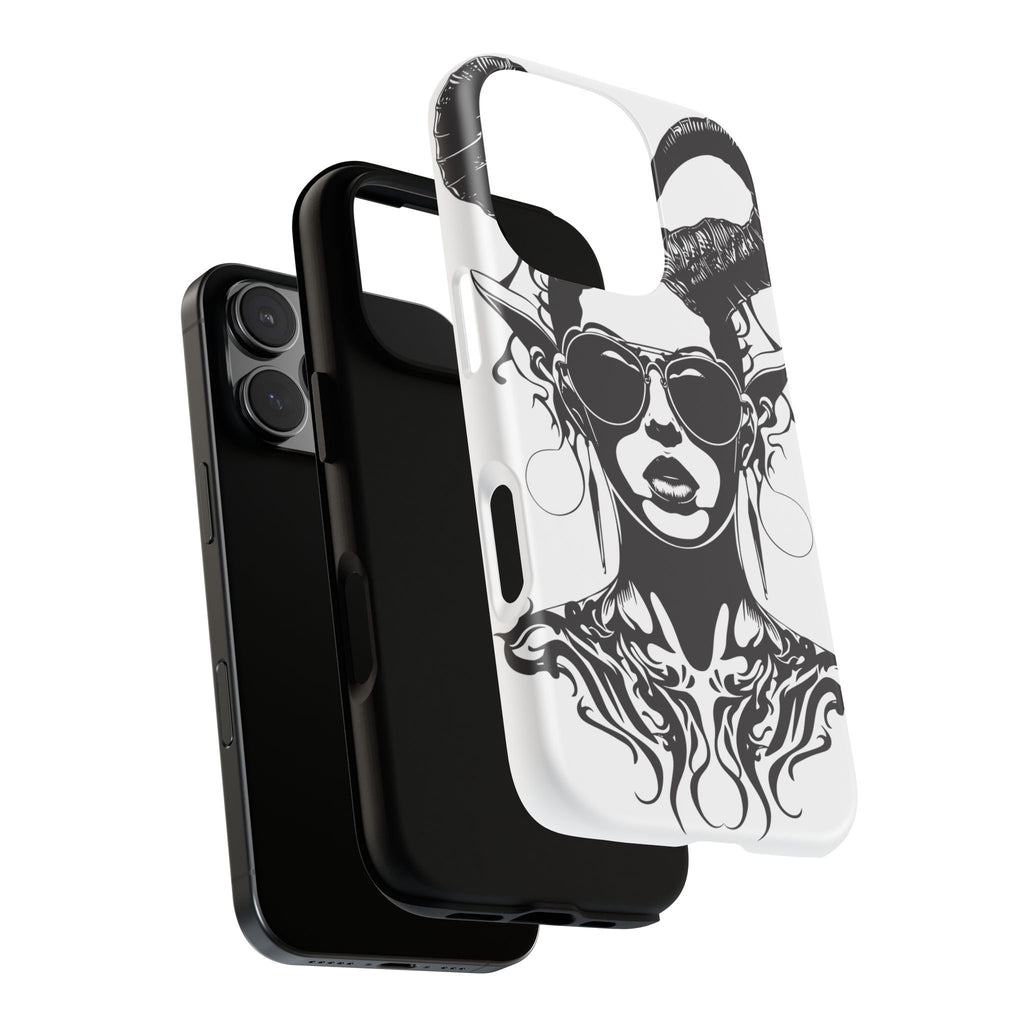 Tough Cases: Stylish Phone Case with Edgy Design, Protective Cover, Gift for Her, Trendy Accessories, Unique Art, Holiday Present