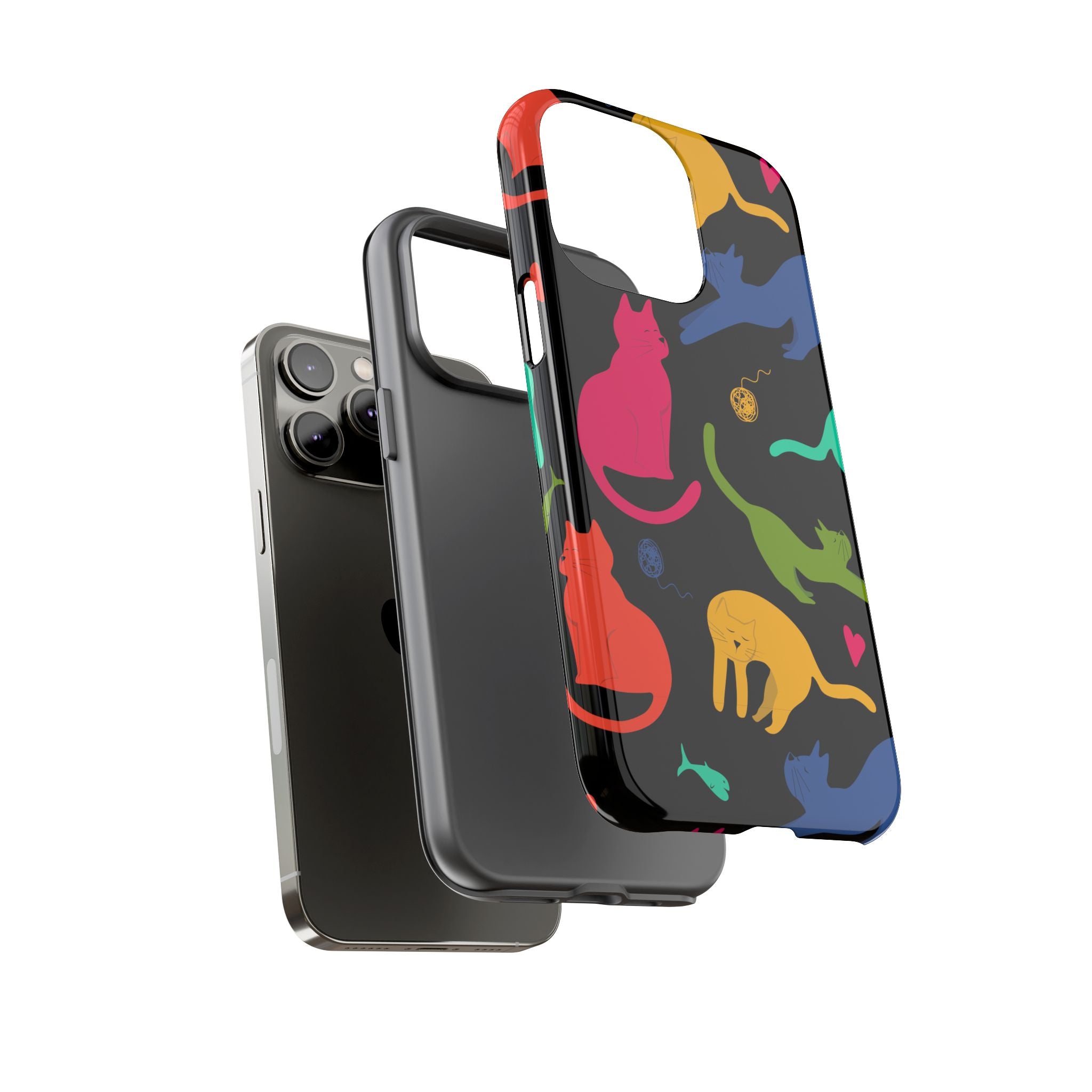Colorful Cat Phone Case - Fun Pet Lover Accessory, Paw-some Gift for Cat Owners, Colorful Protective Cover, Cute Animal Phone [...]